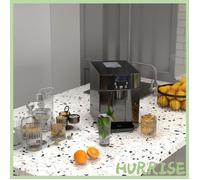 Cocosity Machine À Glaçons Avec Distributeur D'Eau Ice Maker 12Kg En 24H 9 Glaçons En 6-10 Minutes 25 2X38 9X36 3Cm Noir