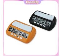 Cocosity minuterie de compétition d'échecs Horloge d'échecs professionnelle, jeu de société quincaillerie (multimetre Noir