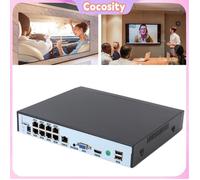 Cocosity NVR POE 4K 8CH 4K 8CH POE NVR H.265 + CCTV DVR 4K 5MP 4MP 3MP 1080P Enregistreur vidéo son videoprojecteur Prise UE