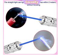 Cocosity Pointeur laser Poiner laser à haute puissance portable Poiner Laser Poiner PEN PROFESSIONNEMENT sport outillage Silver1