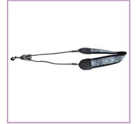 Cocosity Sangle de cou de saxophone brodée Sangle de cou brodée pour Saxophone Alto Tenor, musique outils Totem bleu TS-07