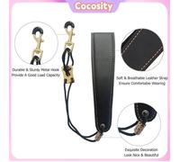 Cocosity sangle de saxophone réglable Sangle de cou saxophone réglable instruments saxophone Noirs