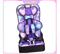 Cocosity Siège d'auto convertible Siège d'auto de booster à dos haut de dos en polyéthylène portable pour le moto pour Violet