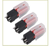 Cocosity Stylet de lecteur de disque en vinyle 3 PCS Record Player Needle Remplacement de son detachee Poteau en aluminium