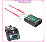 Cocosity télécommande FS-I6X Flysky FS-I6X 2,4 GHz 10ch AFHDS 2A RC Transmetteur avec récepteur jouets vehicule Multicolore