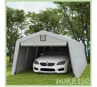 Cocosity Tente Garage Carport Dim. 6,2L X 3,3L X 2,4H M Acier Galvanisé Robuste Pe Haute Densité 150 G/M² Imperméable Anti-Uv
