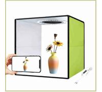 Cocosity tente légère Lightbox Mini Photo Studio Light Box avec 6 fonds de couleurs photo de prise de vue de la tente optique Noir