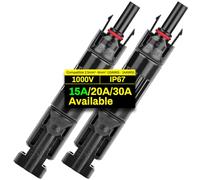 COCOSY 2 Connecteurs Diode 15A Solaire - Diodes Bloqueo 15/20/30A 1000V, Protection Retour Courant, Connecteurs Solaire IP67 Diode Anti-Hot Spot, Câblage Photovoltaïque DIY