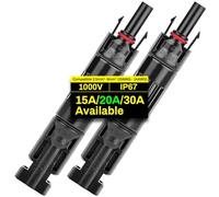 COCOSY 2 Connecteurs Diode 20A Solaire - Diodes Bloqueo 15/20/30A 1000V, Protection Retour Courant, Connecteurs Solaire IP67 Diode Anti-Hot Spot, Câblage Photovoltaïque DIY