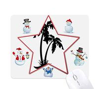 cocotier black beach silhouette le bonhomme de neige étoile tapis de souris