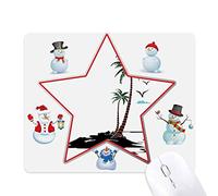 cocotier cloud mouettes beach le bonhomme de neige étoile tapis de souris