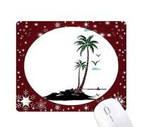 cocotier cloud mouettes beach tapis de souris en hiver flocon de neige