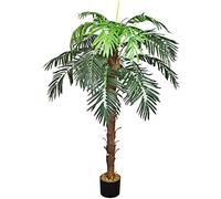 Cocotier Palmier Plante Arbre Artificielle Artificiel Plastique 140 cm Decovego