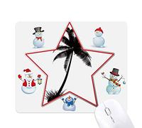 cocotier plage black silhouette le bonhomme de neige étoile tapis de souris