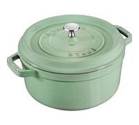 Cocotte 24 cm STAUB, Rond(e), Sauge, Fonte Vert Clair G