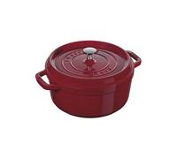 Cocotte 26 cm, Rond(e), Bordeaux, Fonte