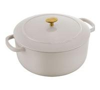 Cocotte 28 cm Bellamonte , Rond(e), Blanc ivoire, Fonte
