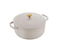 Cocotte 28 cm Bellamonte , Rond(e), Blanc ivoire, Fonte