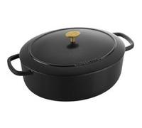 Cocotte 33 cm Bellamonte, Ovale, Noir, Fonte ---Noir G