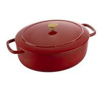 Cocotte 37 cm BALLARINI, Ovale, Rouge, Fonte Rouge G