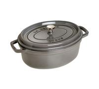 Cocotte 37 cm, Fonte, Ovale, Gris graphite Staub