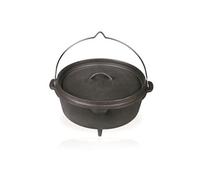 Barbecook Junko cocotte, marmitte en fonte, accessoire pour le barbecue bois, 9L, Noir