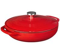 Cocotte avec couvercle Braiser Rouge uni 3,6 l