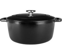 Cocotte avec couvercle - COSY & TRENDY - FONTESTIC - Fonte émaillée- Ø24 cm - 4,6 L - Tous feux dont induction - Noir