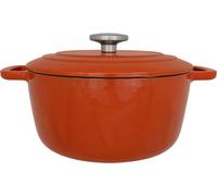 Cocotte avec couvercle - COSY & TRENDY - FONTESTIC - Fonte émaillée- Ø24 cm - 4,6 L - Tous feux dont induction - Rouille