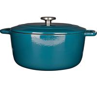 Cocotte avec couvercle - COSY & TRENDY - FONTESTIC - Fonte émaillée- Ø28 cm - 6,15 L - Tous feux dont induction - Bleu
