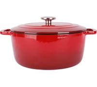 Cocotte avec couvercle - COSY & TRENDY - FONTESTIC - Fonte émaillée- Ø28 cm - 6,15 L - Tous feux dont induction - Rouge