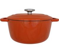 Cocotte avec couvercle - COSY & TRENDY - FONTESTIC - Fonte émaillée- Ø24 cm - 4,6 L - Tous feux dont induction - Rouille