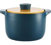 Cocotte avec couvercle jaune, marmite à ragoût en céramique ronde, grande marmite à soupe, ajouter du matériel spodumenowy 3,6 l, ustensiles de cuisine