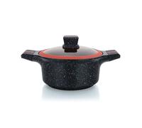 Cocotte avec revêtement en Granit avec couvercle en verre 20cm Herzberg HGRSCAS20 Herzberg