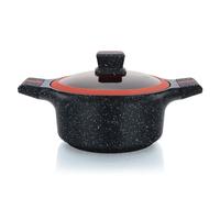 Cocotte avec revêtement en Granit avec couvercle en verre 28cm Herzberg HGRSCAS28 Herzberg