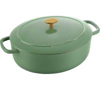 Cocotte Ballarini - 1023108 - Bellamonte Cocotte 29 cm, Ovale, Vert, Fonte