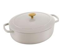Cocotte Ballarini 33 cm, Ovale, Blanc ivoire, Fonte Blanc Ivoire G