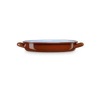 Cocotte Basse à Induction 32 cm, Casserole 3,5L Acier Émaillé Vintage Tous Feux, Briebe, Terra, , Marron Marron G