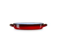 Cocotte Basse à Induction 34 cm, Casserole 4 L Acier Emaillé Vintage Tous Feux,, Ignea, , Rouge