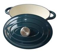 Cocotte BAUMALU 30 cm Forme ovale Bleu Bleu G