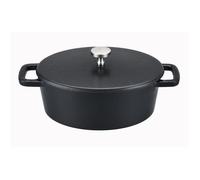 Cocotte - BAUMALU - Ovale Mini - Fonte - 12,5x9,5 cm - Couvercle