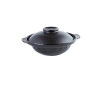 Cocotte Casserole poterie Pot à soupe riz cuit la vapeur poulet braisé et résistant chaleur Claypot gaz(Shallow 2.2 L)