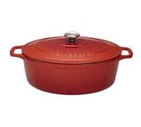 Chasseur Cocotte ovale en fonte émaillée PUC473558 35 cm, 8,5 L, Rubis (intérieur noir)