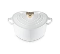 Cocotte coeur 20 cm blanc