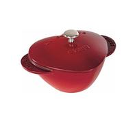 Staub La Cocotte 20 cm, Coeur, Cerise, Fonte