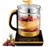 Cocotte de santé multifonction entièrement automatique, bouilloire thermostatique 1,8L avec écran tactile, maintien au chaud à température variable, réservation intelligente et filtre à thé pour thé e