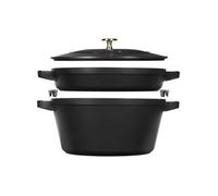 Batterie de Cuisine Ensemble 2 Pièces Staub Fonte 40508-383-0 Noir