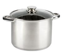 Cocotte en acier inoxydable 18/10 de 20 cm et 5,3 l, idéale pour cuire à feu doux et maintenir la température.