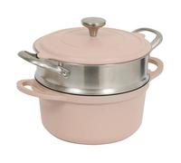 Cocotte en aluminium avec panier vapeur et spatule D.24cm ALURO - 5five