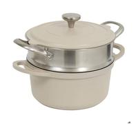 Cocotte en aluminium avec panier vapeur et spatule D.24cm ALURO - 5five
